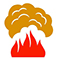Fum d'incendis forestals amb possible precipitació de cendra